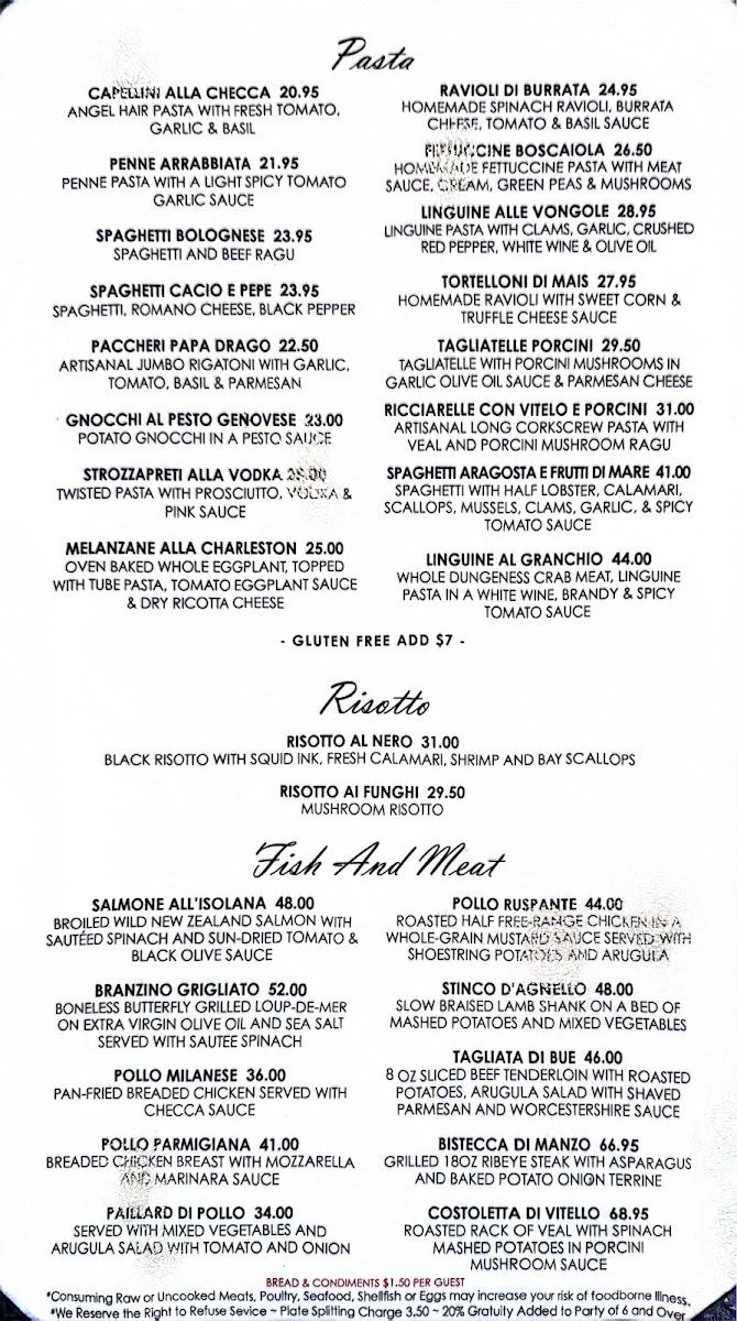 Via Alloro Menu - Image 2